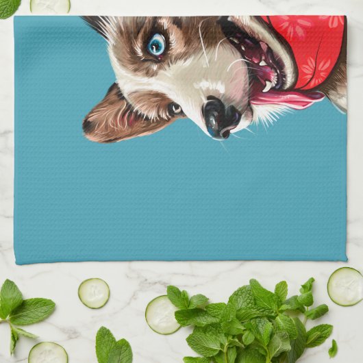 Niedlich Pembroke Welsh Corgi Geschirrtuch (Gefaltet)