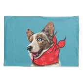 Niedlich Pembroke Welsh Corgi Kissenbezug (Rückseite)