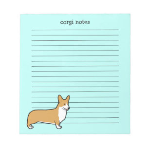 Niedlich Pembroke Welsh Corgi Lined Notizblock