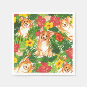 Niedlich Pembroke Welsh Corgi Muster Serviette (Vorderseite)