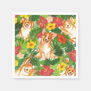 Niedlich Pembroke Welsh Corgi Muster Serviette