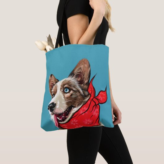 Niedlich Pembroke Welsh Corgi Tasche (Von Nahem)