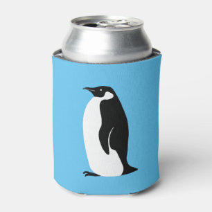 Niedlich Penguin Aqua Schwarz-weiß Dosenkühler