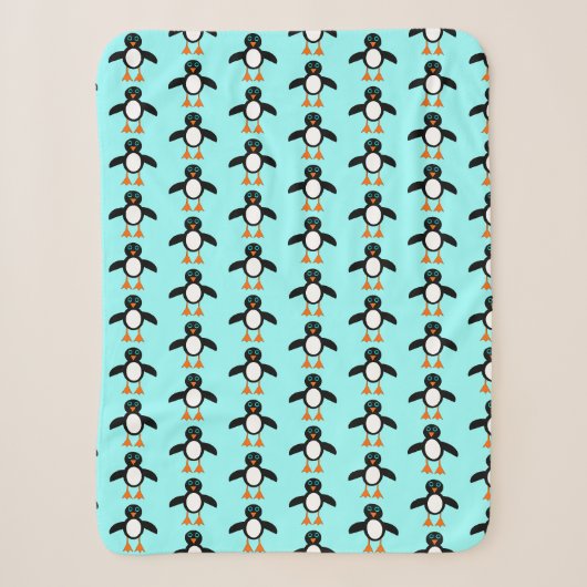 Niedlich Penguin Sherpa Blanket Sherpadecke (Vorderseite)