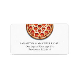 Niedlich Pepperoni Pizza Rücksendeadresse Adressaufkleber