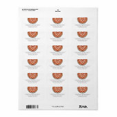 Niedlich Pepperoni Pizza Rücksendeadresse Adressaufkleber (Vorne)