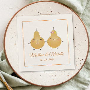Niedlich Perfect Pear Perfect Pair Elegante Hochze Serviette