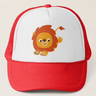 Niedlich Perky Cartoon Lion Hat Truckerkappe
