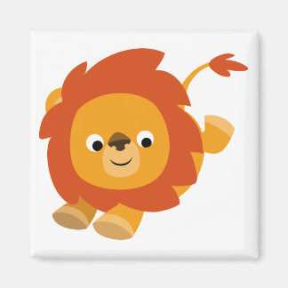 Niedlich Perky Cartoon Lion Magnet