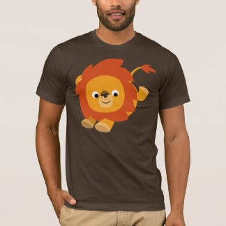 Niedlich Perky Cartoon Lion T - Shirt