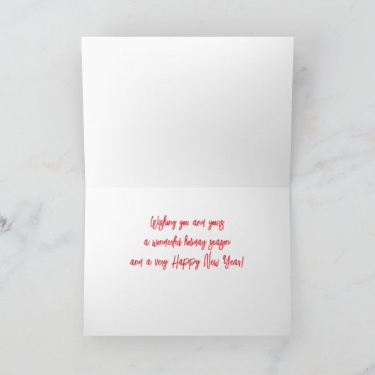 Niedlich Persian Cat Christmas Card Gruß Schottisc Dankeskarte (Innenseite)