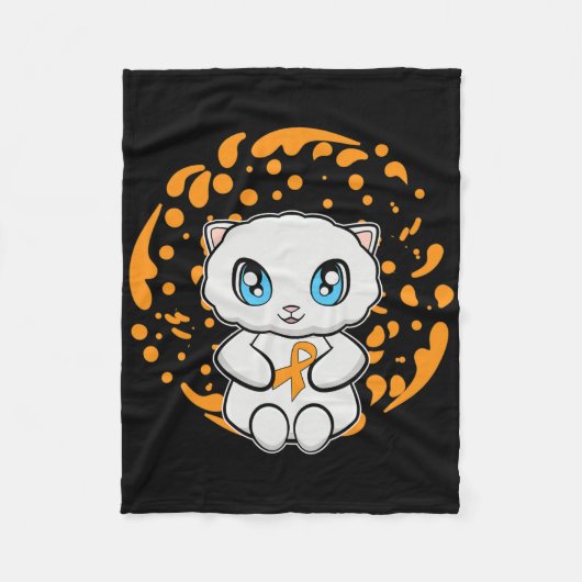 Niedlich Persische Katze Anime Kitten Leukämie Bew Fleecedecke (Vorderseite)