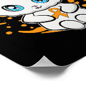 Niedlich Persische Katze Anime Kitten Leukämie Bew Poster (Ecke)