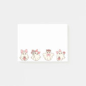 Niedlich Personalisiert Boo Ghost Halloween Post-it Klebezettel (Vorderseite)