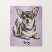 Niedlich Personalisiert Chihuahua Puzzle (Vertikal)