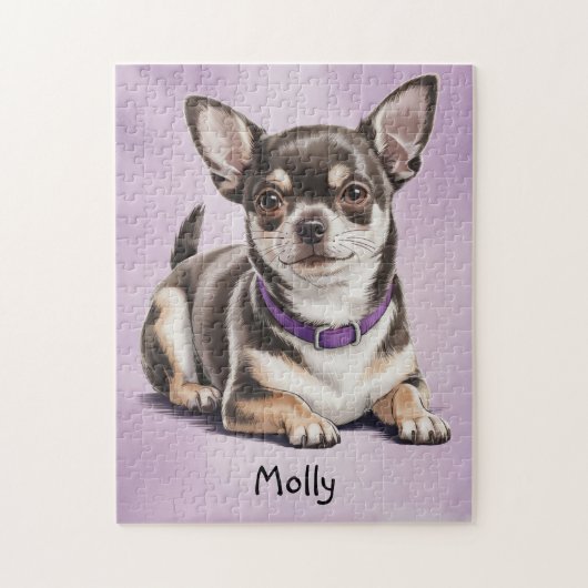 Niedlich Personalisiert Chihuahua Puzzle (Vertikal)