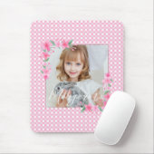 Niedlich Personalisiert ein Foto Rosa Mousepad (Mit Mouse)