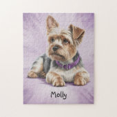 Niedlich Personalisiert Yorkie Puzzle (Vertikal)