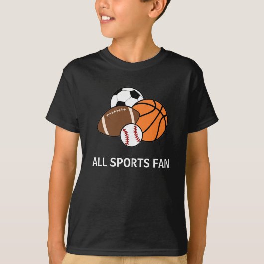 Niedlich personalisierte Sportfans T-Shirt (Vorderseite)
