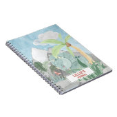 Niedlich Personalisierte Triceratops Dinosaur Jour Notizblock (Rechte Seite)