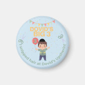 Niedlich Personalisierte Upsherin Magnet (Vorne)