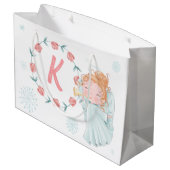 Niedlich Personalisierter Angel Große Geschenktüte (Rückseite Schrägansicht)
