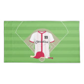 Niedlich Personalisierter Baseball Kissenbezug (Rückseite)