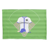 Niedlich Personalisierter Baseball Kissenbezug (Vorderseite)