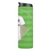 Niedlich Personalisiertes Baseball-Rosa Thermosbecher (Nach rechts gedreht)