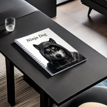 Niedlich Personalisiertes Ninja Dog Husky-Notebook