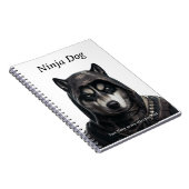 Niedlich Personalisiertes Ninja Dog Husky-Notebook Notizblock (Rechte Seite)