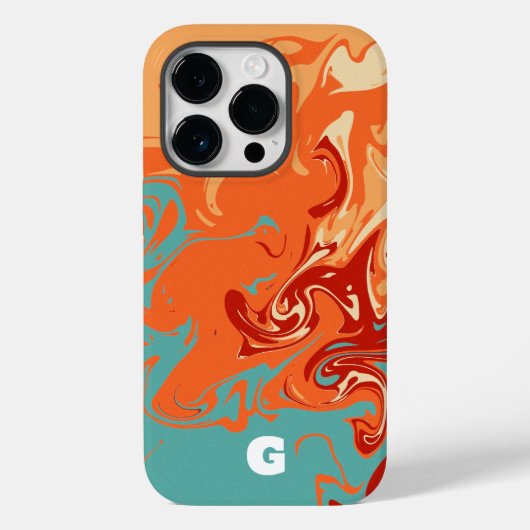 Niedlich Personalize Pastel Marbel Case-Mate iPhone Hülle (Rückseite)