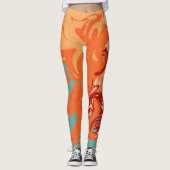 Niedlich Personalize Pastel Marbel Leggings (Vorderseite)
