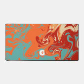 Niedlich Personalize Pastel Marbel Schreibtischunterlage (Vorderseite)