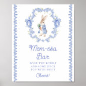 Niedlich Peter Rabbit Baby Dusche Mama-osa Bar Poster (Vorne)