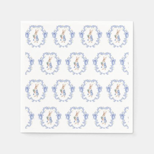 Niedlich Peter Rabbit Baby Dusche Serviette (Vorderseite)