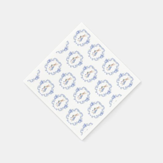 Niedlich Peter Rabbit Baby Dusche Serviette (Ecke)