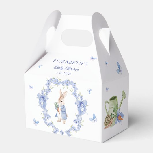 Niedlich Peter Rabbit Boy Babydusche Geschenkschachtel (Rückseite)