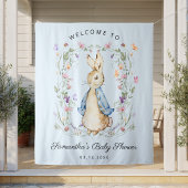 Niedlich Peter Rabbit Wildblumen Kinderdusche Wandteppich