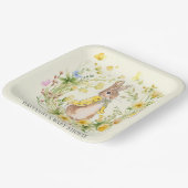 Niedlich Peter Rabbit Yellow Wildblume Kinderdusch Pappteller (Gewinkelt)