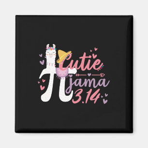 Niedlich Pi Day Pajama Lama 3.14 Süsse Pie Alpaca  Magnet