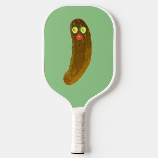 Niedlich Pickle Typ Avocado Eyes Pickleball Paddel Pickleball Schläger (Rückseite)
