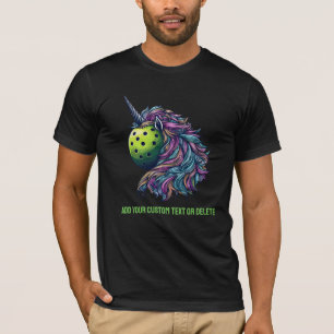 Niedlich Pickleball Unicorn Unicorn Pickleballer T-Shirt