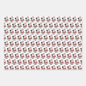 Niedlich Pickleball Weihnachten und Ho Ho Ho Holly Geschenkpapier Set (Vorderseite 2)