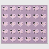 Niedlich Pig Couple Geschenkpapier (Flach)