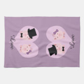 Niedlich Pig Couple Geschirrtuch (Horizontal)