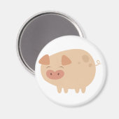 Niedlich Pig Magnet (Vorderseite/Rückseite)