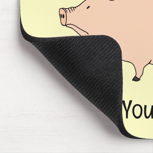 Niedlich Pig Mousepad (Ecke)