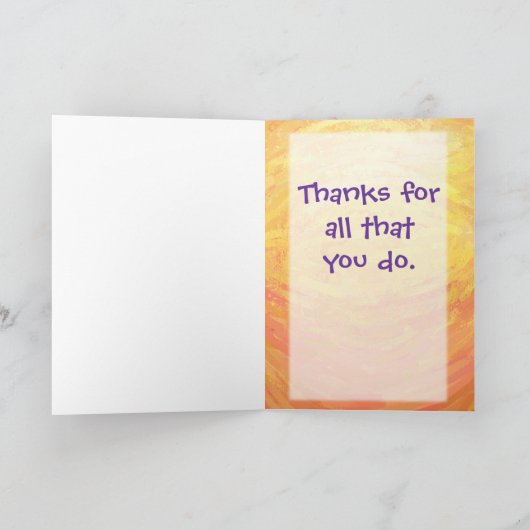 Niedlich Pig Vielen Dank Dankeskarte (Innenseite)