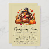 Niedlich Pilgrim Türkei Erntedank Dinner Einladung (Vorne/Hinten)